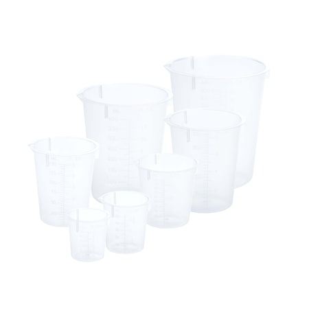 Celltreat Assorted Set Graduated Beaker, Polypropylene, Non-sterile, PK70 230509